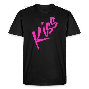 Baiser Baiser Baiser Baiser - T-shirt Premium bio Homme - noir - Devant - Nico (187cm)