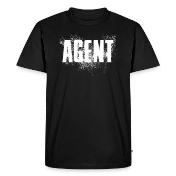 Agent - T-shirt Premium bio Homme - noir - Devant - Nico (187cm)