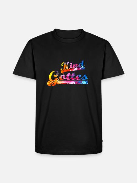 Kind Gottes - Männer Premium Bio T-Shirt - Schwarz