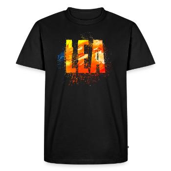 Lea - T-shirt Premium bio Homme - noir - Devant - Nico (187cm)