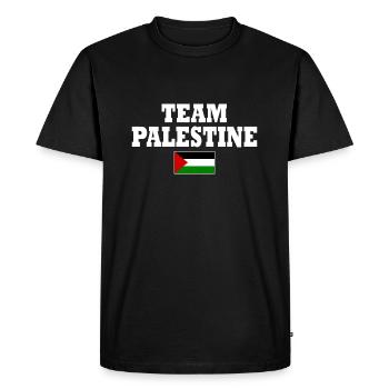 Team palestine - Männer Premium Bio T-Shirt - Schwarz - Vorne - Nico (187cm)