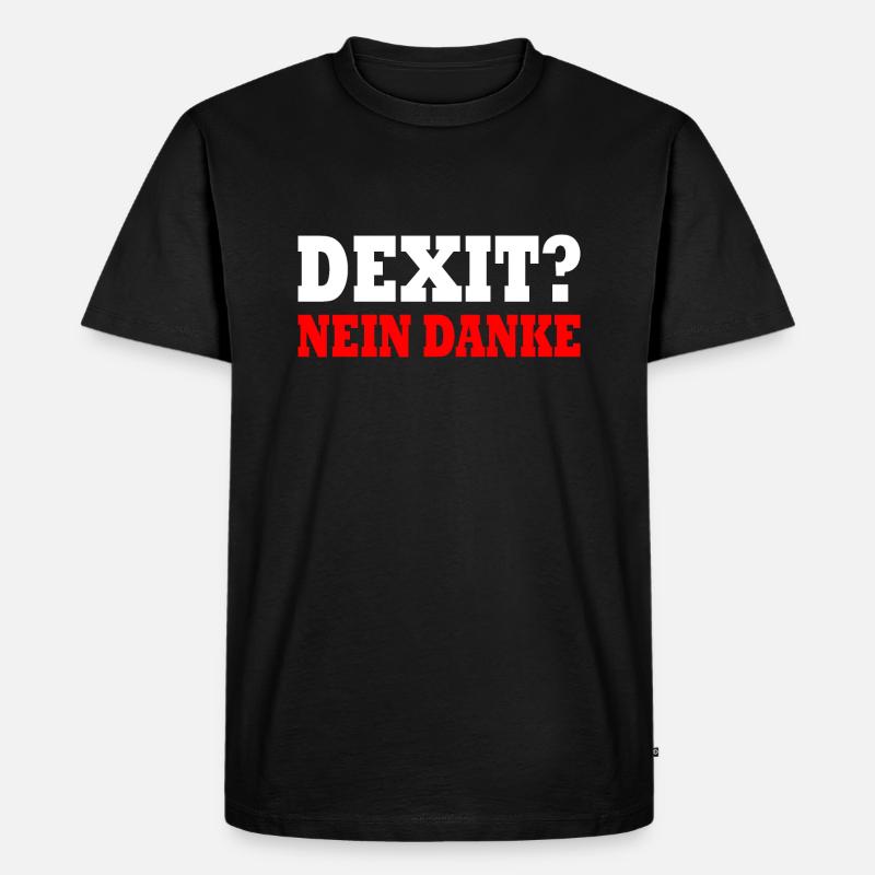 Dexit non merci - T-shirt Premium bio Homme - noir