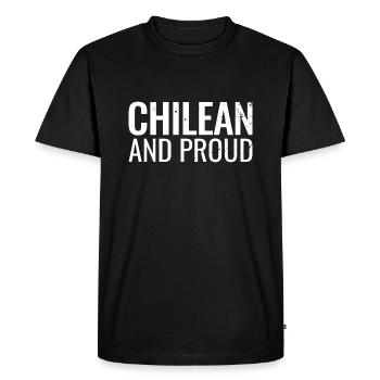 Chilien et fier Chili - T-shirt Premium bio Homme - noir - Devant - Nico (187cm)