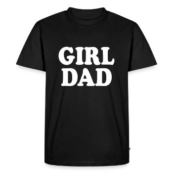 Girl dad - T-shirt Premium bio Homme - noir - Devant - Nico (187cm)