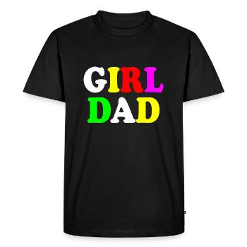 Girl dad - T-shirt Premium bio Homme - noir - Devant - Nico (187cm)