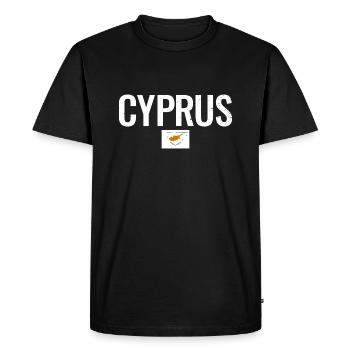 Cyprus Cypriot flag Cypriot - Men's Premium Organic T-Shirt - black - Front - Nico (187cm)