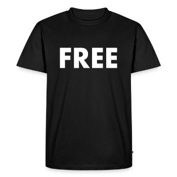 Free - T-shirt Premium bio Homme - noir - Devant - Nico (187cm)
