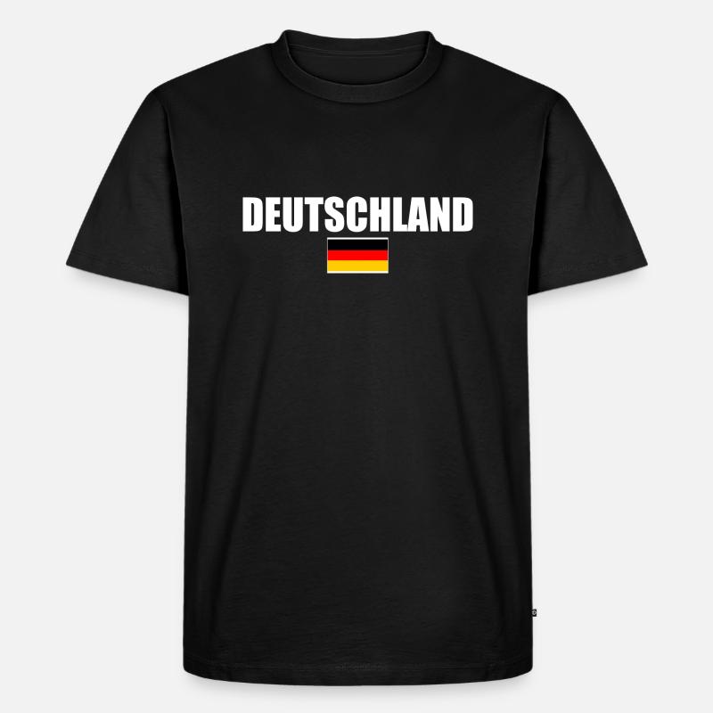 Deutschland - Männer Premium Bio T-Shirt - Schwarz