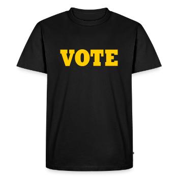 Vote - T-shirt Premium bio Homme - noir - Devant - Nico (187cm)