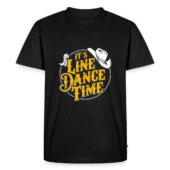 Danse en ligne Danse en ligne Danse en ligne Danse - T-shirt Premium bio Homme - noir - Devant - Nico (187cm)