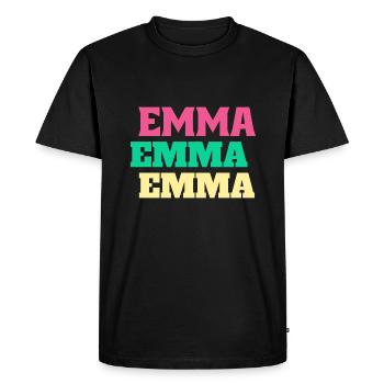Emma Birthday Gifts Emmachen First Name - Men's Premium Organic T-Shirt - black - Front - Nico (187cm)
