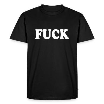 Fuck - T-shirt Premium bio Homme - noir - Devant - Nico (187cm)