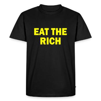 Eat the rich - T-shirt Premium bio Homme - noir - Devant - Nico (187cm)