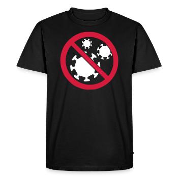 virus - Men's Premium Organic T-Shirt - black - Front - Nico (187cm)