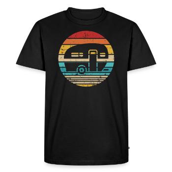 Caravane - T-shirt Premium bio Homme - noir - Devant - Nico (187cm)