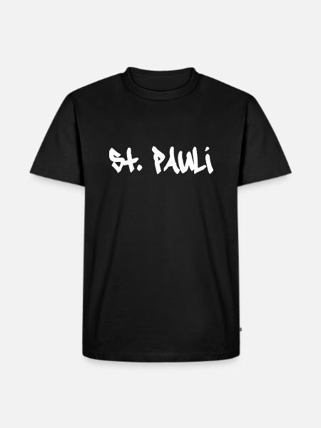Sankt Pauli Hamborg St. Pauli - Herre Premium økologisk T-shirt - sort