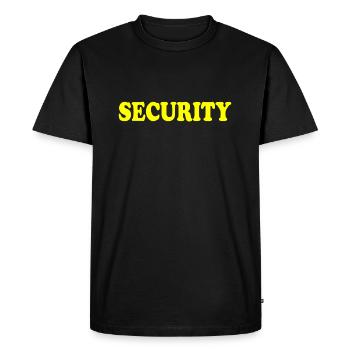 Security - T-shirt Premium bio Homme - noir - Devant - Nico (187cm)