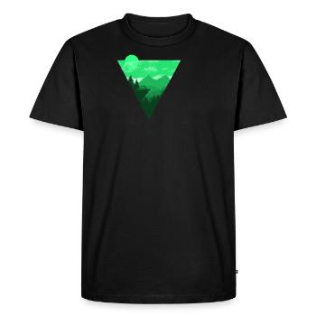 Camping Cadeau Randonnée Voyage Routard - T-shirt Premium bio Homme - noir - Devant - Nico (187cm)