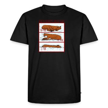 Le cadeau de galgo de chien lévrier Greyhound galgo - T-shirt Premium bio Homme - noir - Devant - Nico (187cm)