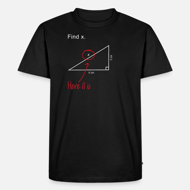 Math Design - Männer Premium Bio T-Shirt - Schwarz