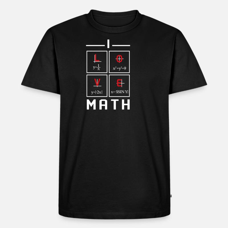 Math Design - Männer Premium Bio T-Shirt - Schwarz