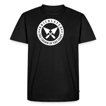 Chemise de maçon · BRICKLAYER · Fierté - T-shirt Premium bio Homme - noir - Devant - Nico (187cm)