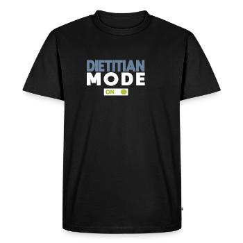 Mode diététiste: ON - T-shirt Premium bio Homme - noir - Devant - Nico (187cm)