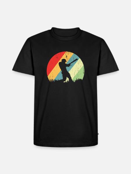 Baseball - Men's Premium Organic T-Shirt - black