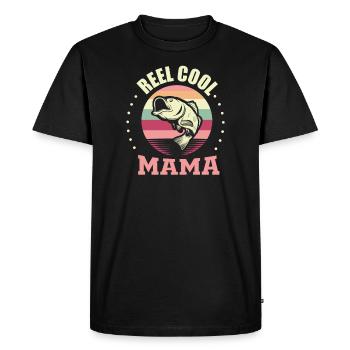 Pêcheur Pêcheur Pêcheur Maman - T-shirt Premium bio Homme - noir - Devant - Nico (187cm)
