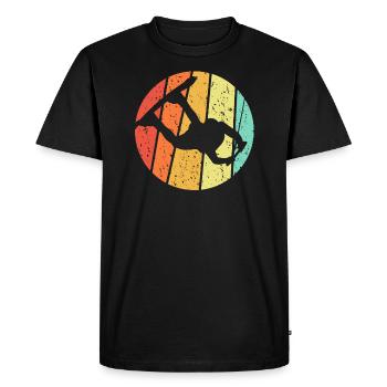 Wakeboard Wakeboarder Retro Geschenk - Männer Premium Bio T-Shirt - Schwarz - Vorne - Nico (187cm)