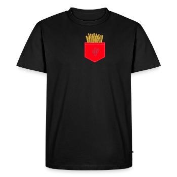 (Frise dans le sac) - T-shirt Premium bio Homme - noir - Devant - Nico (187cm)