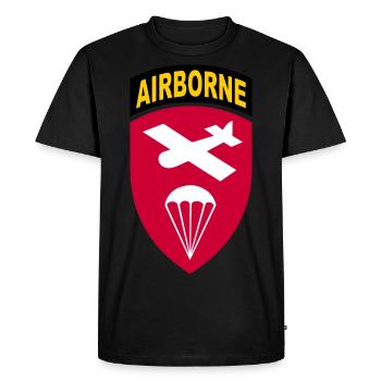 Vintage WWII - Opérations spéciales du Commandement aéroporté - T-shirt Premium bio Homme - noir - Devant - Nico (187cm)