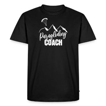 Paragliding coach - Men's Premium Organic T-Shirt - black - Front - Nico (187cm)