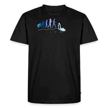 Diving evolution - Men's Premium Organic T-Shirt - black - Front - Nico (187cm)