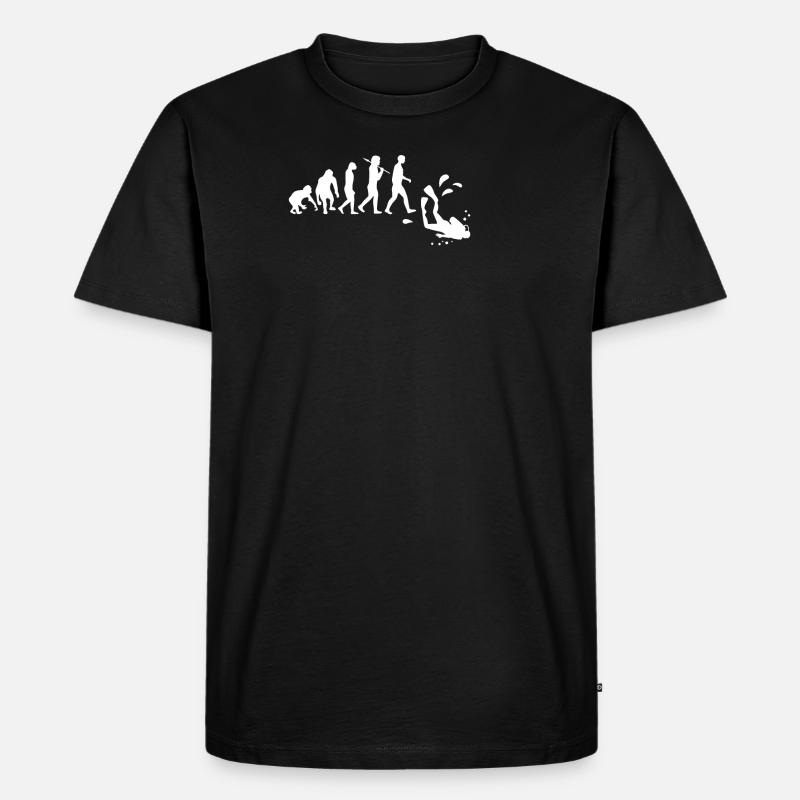 Diving evolution - Men's Premium Organic T-Shirt - black