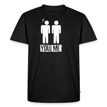 You VS Me Big Dick - T-shirt Premium bio Homme - noir - Devant - Nico (187cm)