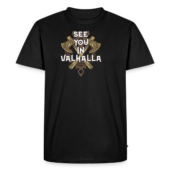 Rendez-vous à Valhalla Vikings Walhalla - T-shirt Premium bio Homme - noir - Devant - Nico (187cm)