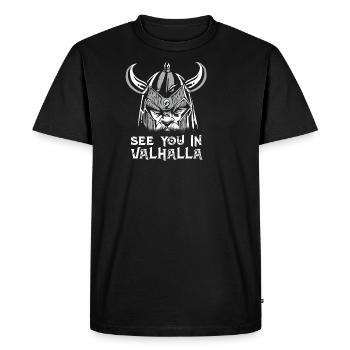 Rendez-vous à Valhalla Vikings Walhalla - T-shirt Premium bio Homme - noir - Devant - Nico (187cm)