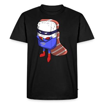 Super Sushi Nigiri Maki Japanese Cuisine - Men's Premium Organic T-Shirt - black - Front - Nico (187cm)
