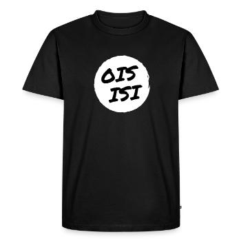Ois isi - Tout est facile en Autriche et en Bavière - T-shirt Premium bio Homme - noir - Devant - Nico (187cm)
