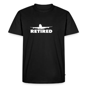 Retired Pilot - T-shirt Premium bio Homme - noir - Devant - Nico (187cm)