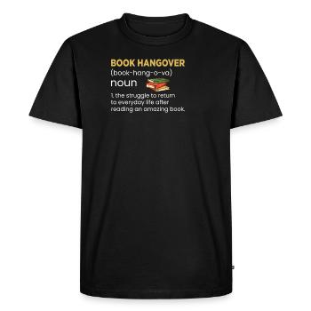 Livre Hangover Nom Définition La lutte pour - T-shirt Premium bio Homme - noir - Devant - Nico (187cm)