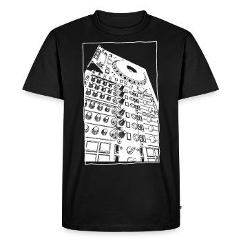 Chemise pour les fans de Techno, Trance, Deep House - T-shirt Premium bio Homme - noir - Devant - Nico (187cm)