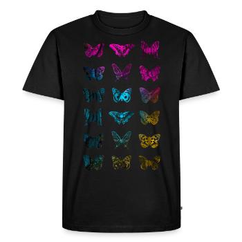 PAPILLON PAPILLON - T-shirt Premium bio Homme - noir - Devant - Nico (187cm)