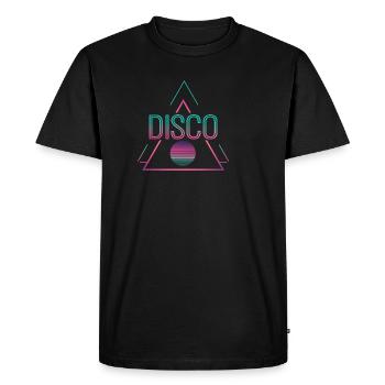 Disco Dancer Retro Dance 80s 90s Drôle de DJ - T-shirt Premium bio Homme - noir - Devant - Nico (187cm)