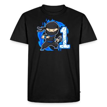 Ninja 1st Birthday Boy 1 Year Old Ninjas - Men's Premium Organic T-Shirt - black - Front - Nico (187cm)