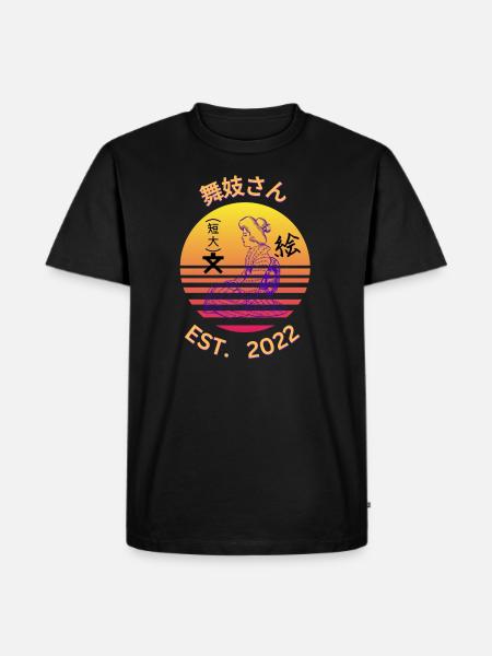 舞妓さん 2022 - Männer Premium Bio T-Shirt - Schwarz