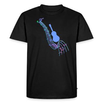 Jazz,Instruments,Sheet Music,Guitar,Music - Men's Premium Organic T-Shirt - black - Front - Nico (187cm)