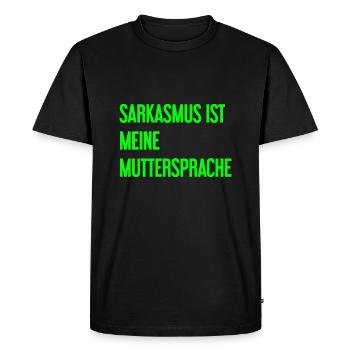 Sarcasme Pro - T-shirt Premium bio Homme - noir - Devant - Nico (187cm)