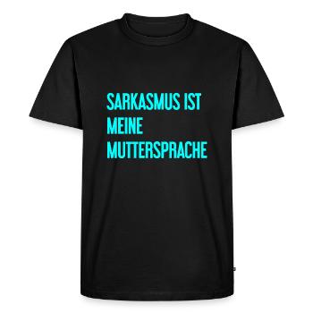 Sarcasme Pro - T-shirt Premium bio Homme - noir - Devant - Nico (187cm)